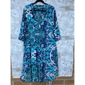 Antica Sartoria by Giacomo Cinque Maxi Dress Kaftan Boho Artsy size large